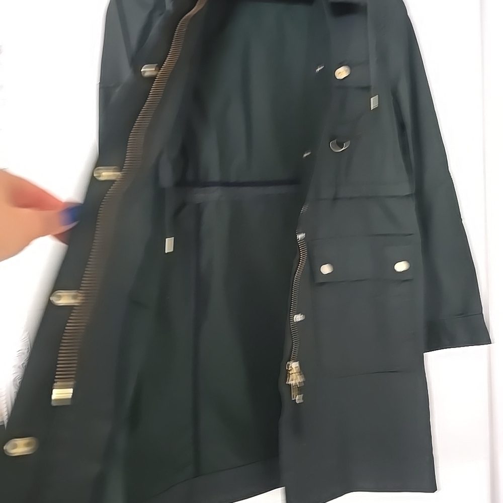 J. Crew Downtown Field Jacket XXS Army Green - Classic Utility Chore Coat Gold H - Picture 11 of 14